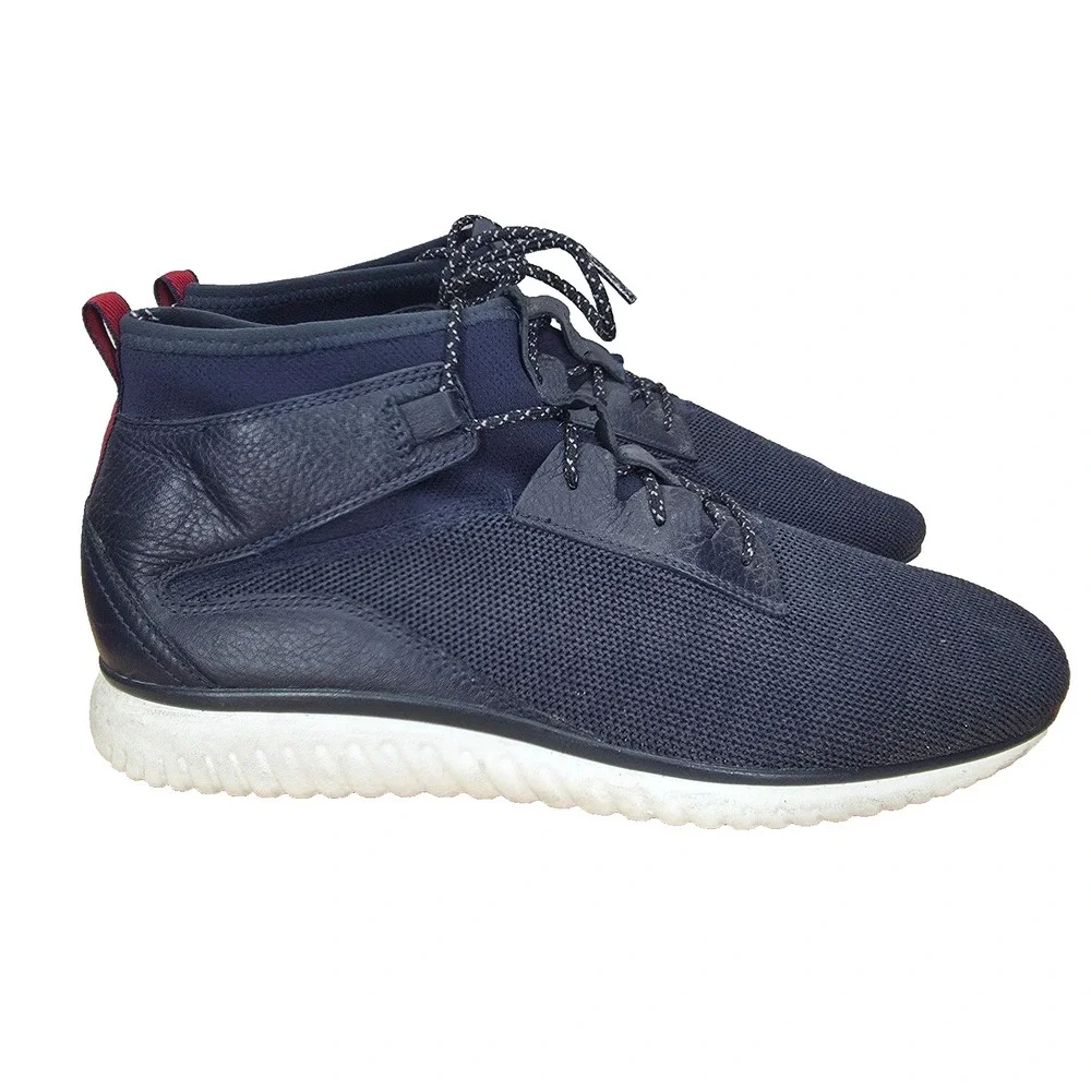 Cole Haan Grand Motion Sneakers Mens 11.5 M Blue Mid Top Casual Shoes C30661